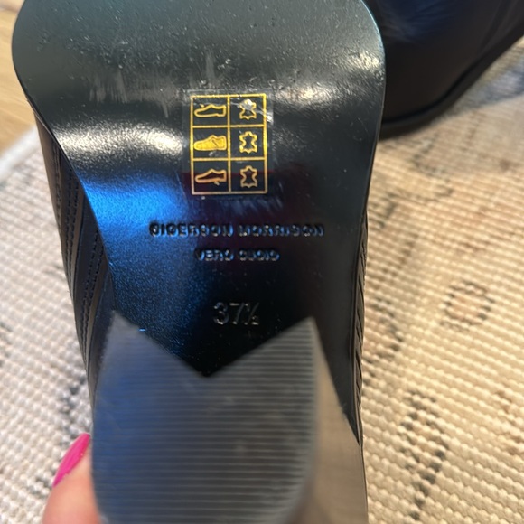 SIGERSON MORRISON Kaden Mules / Booties in Black Leather sz 37 1/2 (US 7) - Picture 6 of 7